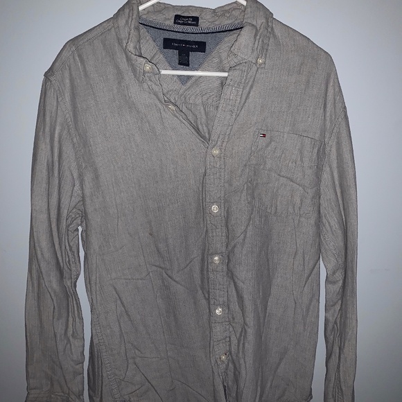 Size L Tommy Hilfiger Long Sleeve Button Down - Picture 1 of 4